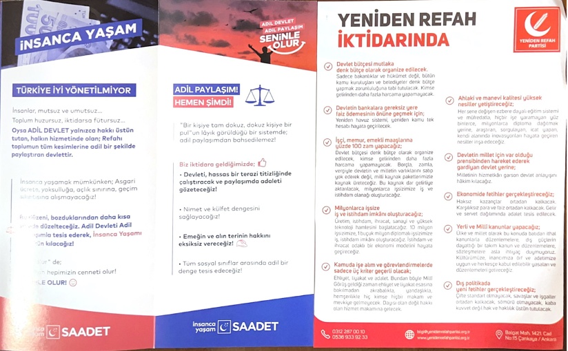 yeniden refah ve saadet partisi