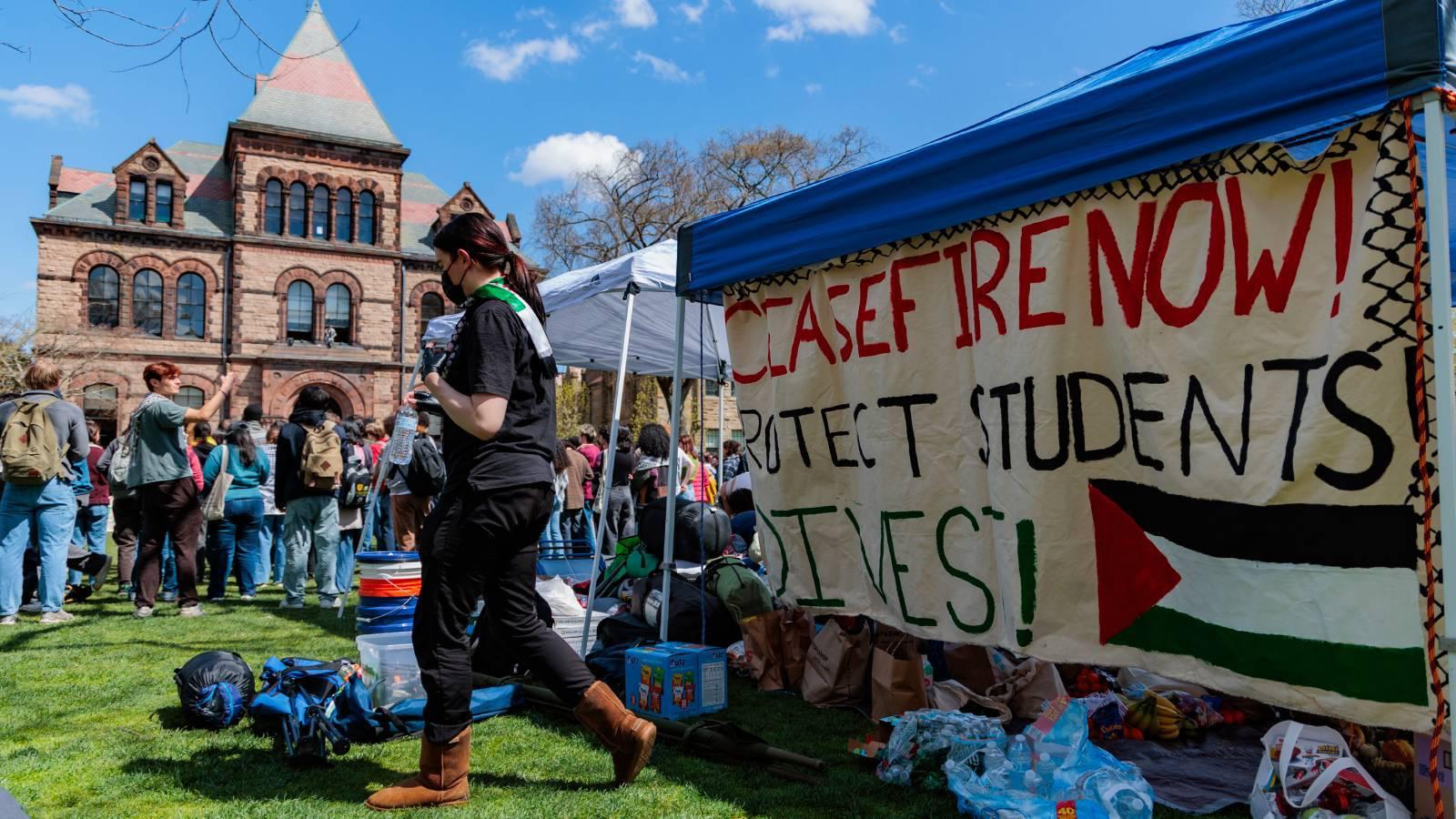 amerika gazze üniversite protestoları