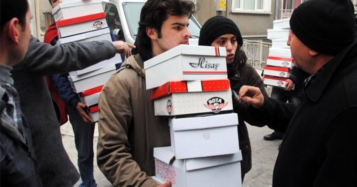 17-25 aralık ayakkabı kutuları